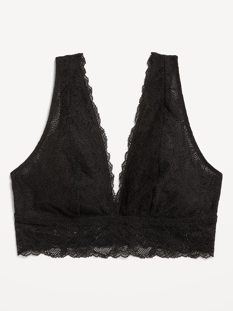 V-Neck Lace Bralette