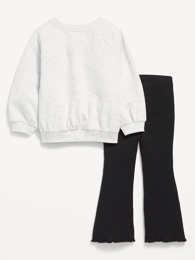 Hello Kitty® Graphic Sweatshirt and Flare Leggings Set for Girls