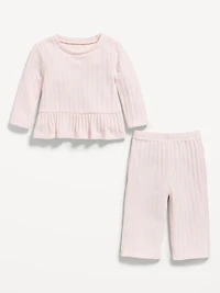 Cozy Long-Sleeve Sweater and Pants Set for Baby