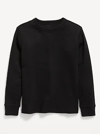 Long-Sleeve Waffle-Knit T-Shirt for Boys