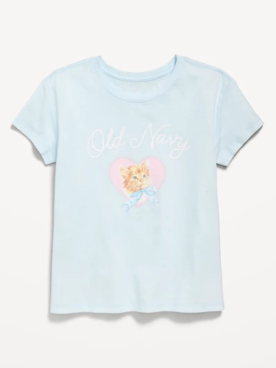 Short-Sleeve Logo-Graphic T-Shirt for Girls