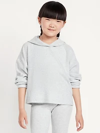 CozePlush Pullover Hoodie and Flare-Leg Pants Set for Girls