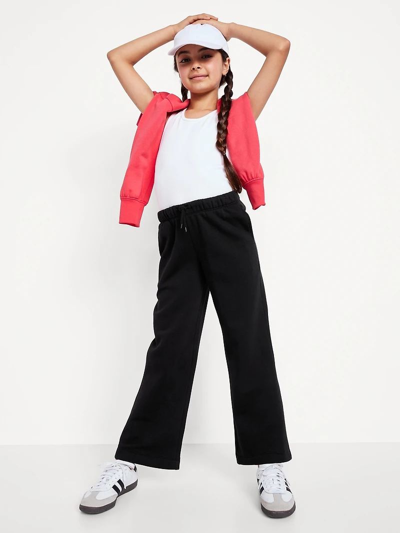Favorite Fleece High-Waisted Wide-Leg Sweatpants for Girls