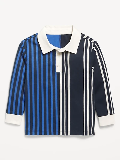 Oversized Long-Sleeve Rugby Shirt for Toddler Boys