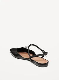 Faux-Leather Mary Jane T-Strap Flats for Women