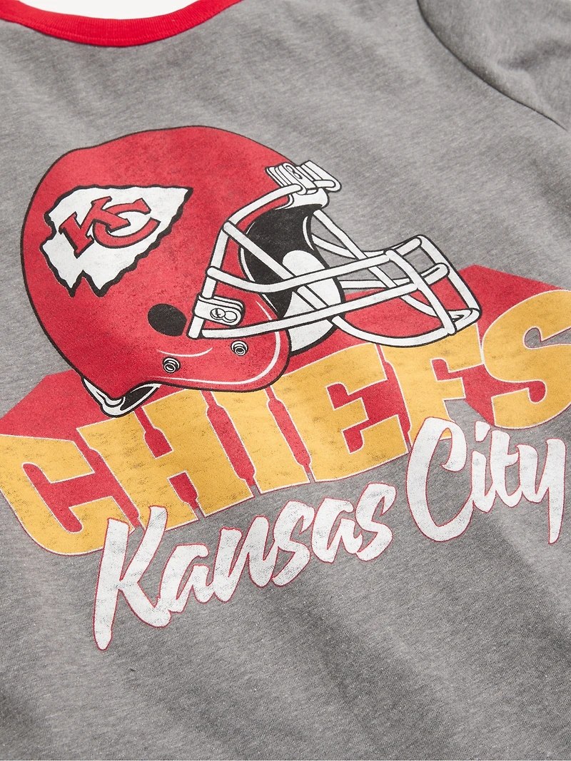 Kansas City Chiefs EveryWear Crew-Neck Ringer T-Shirt