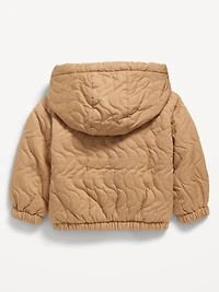 Quilted Pocket Twill Jacket for Toddler Girls
