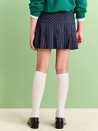 Pleated Twill Skirt for Girls