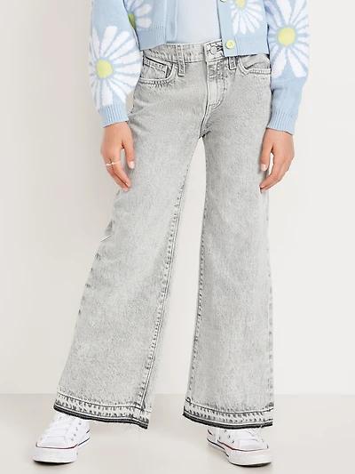 High-Waisted Baggy Wide-Leg Jeans for Girls