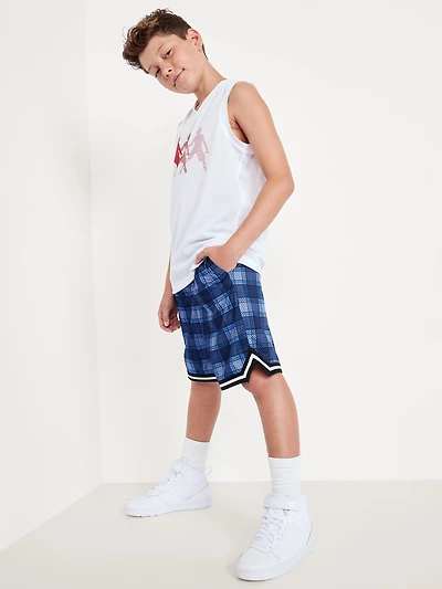 Knee Length Mesh Basketball Shorts for Boys