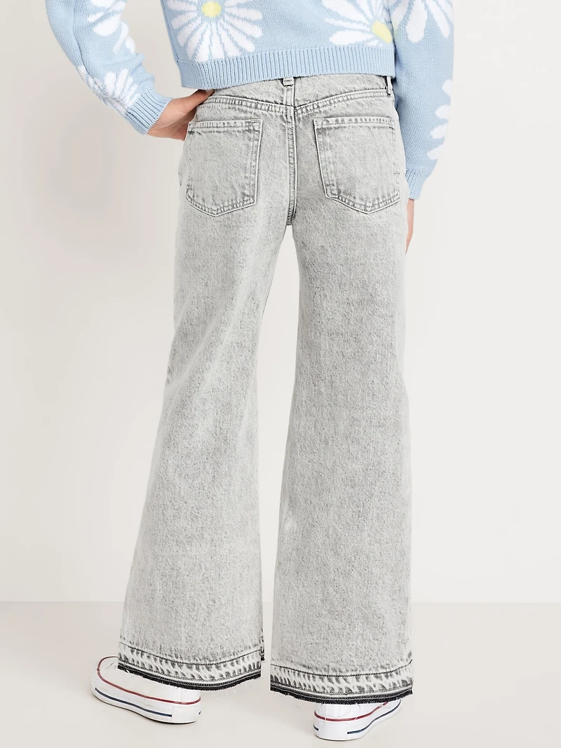 High-Waisted Baggy Wide-Leg Jeans for Girls
