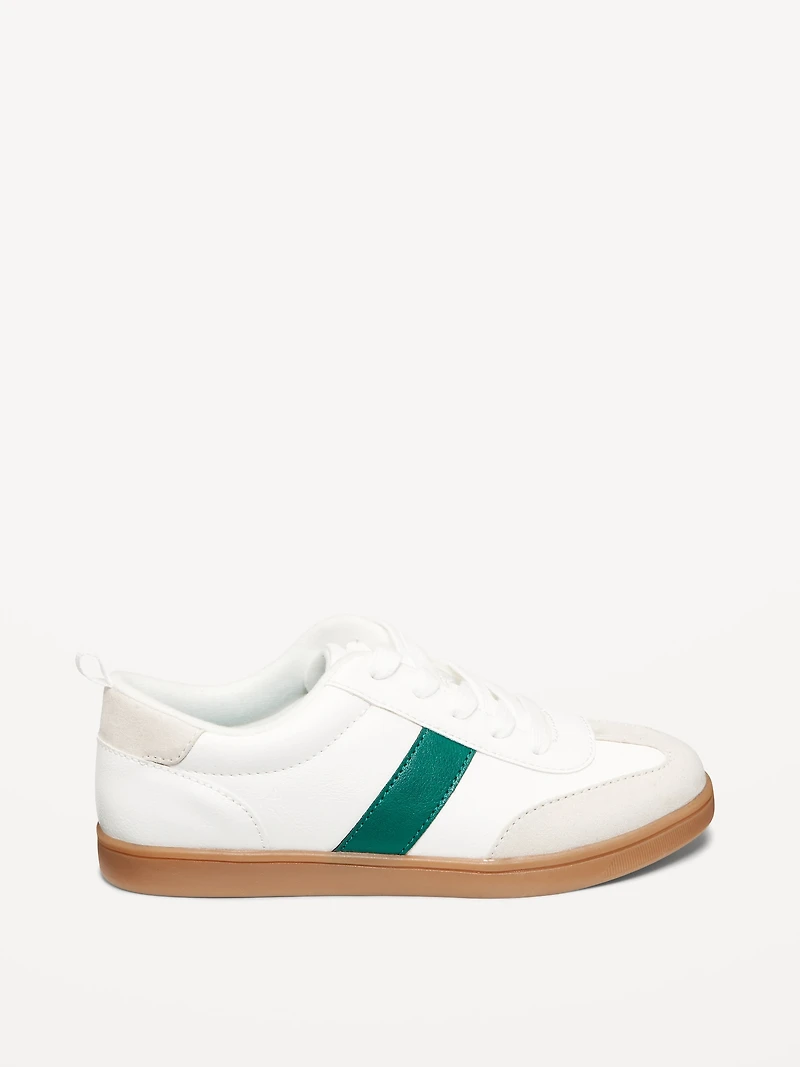 Faux-Leather Lace-Up Soccer Sneakers for Boys