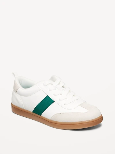 Faux-Leather Lace-Up Sneakers for Boys
