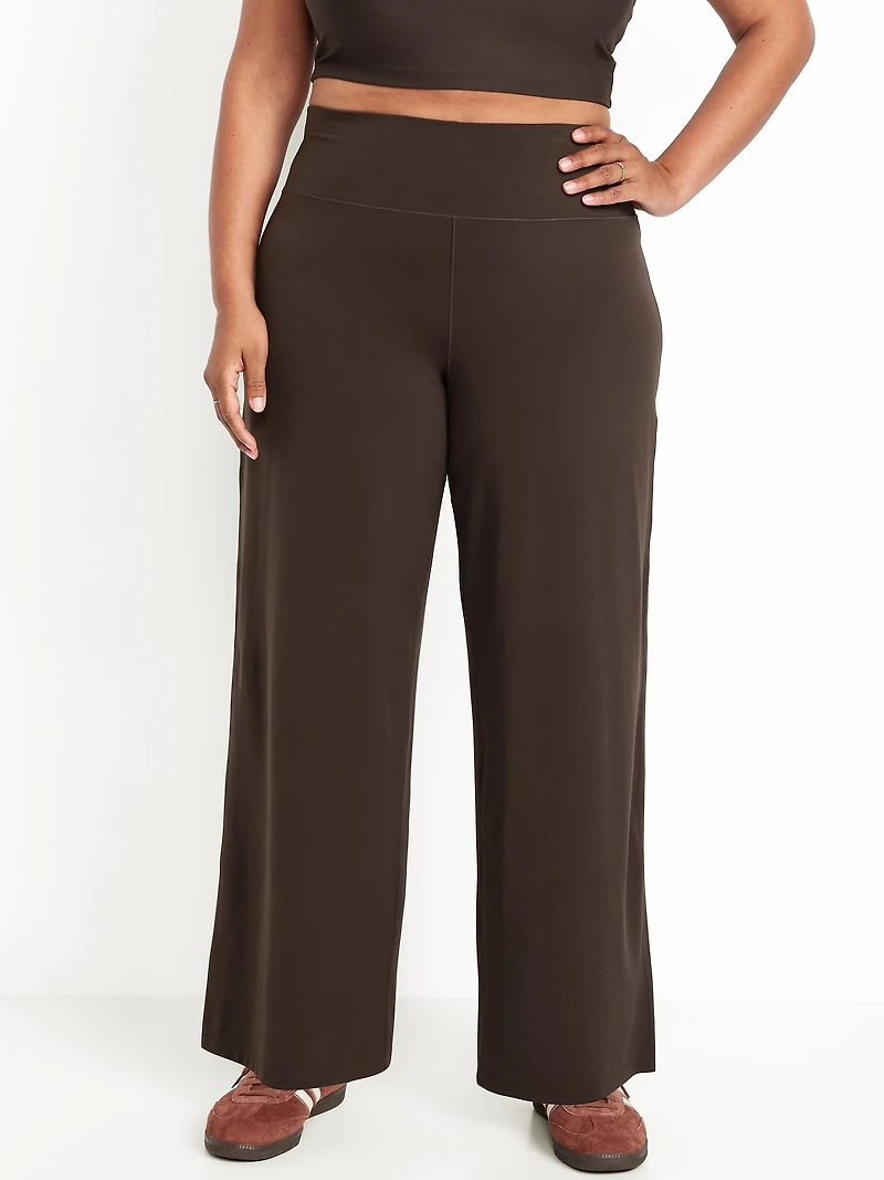 High-Waisted StudioSmooth Wide-Leg Pants