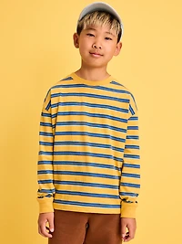 Printed Oversized Long-Sleeve T-Shirt for Boys