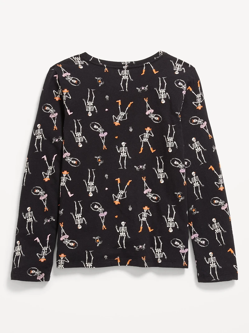 Softest Printed Long-Sleeve T-Shirt for Girls