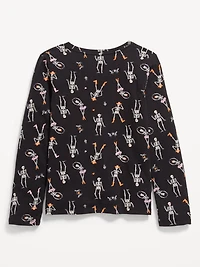 Softest Printed Long-Sleeve T-Shirt for Girls