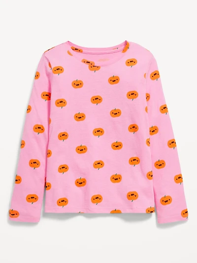Softest Printed Long-Sleeve T-Shirt for Girls