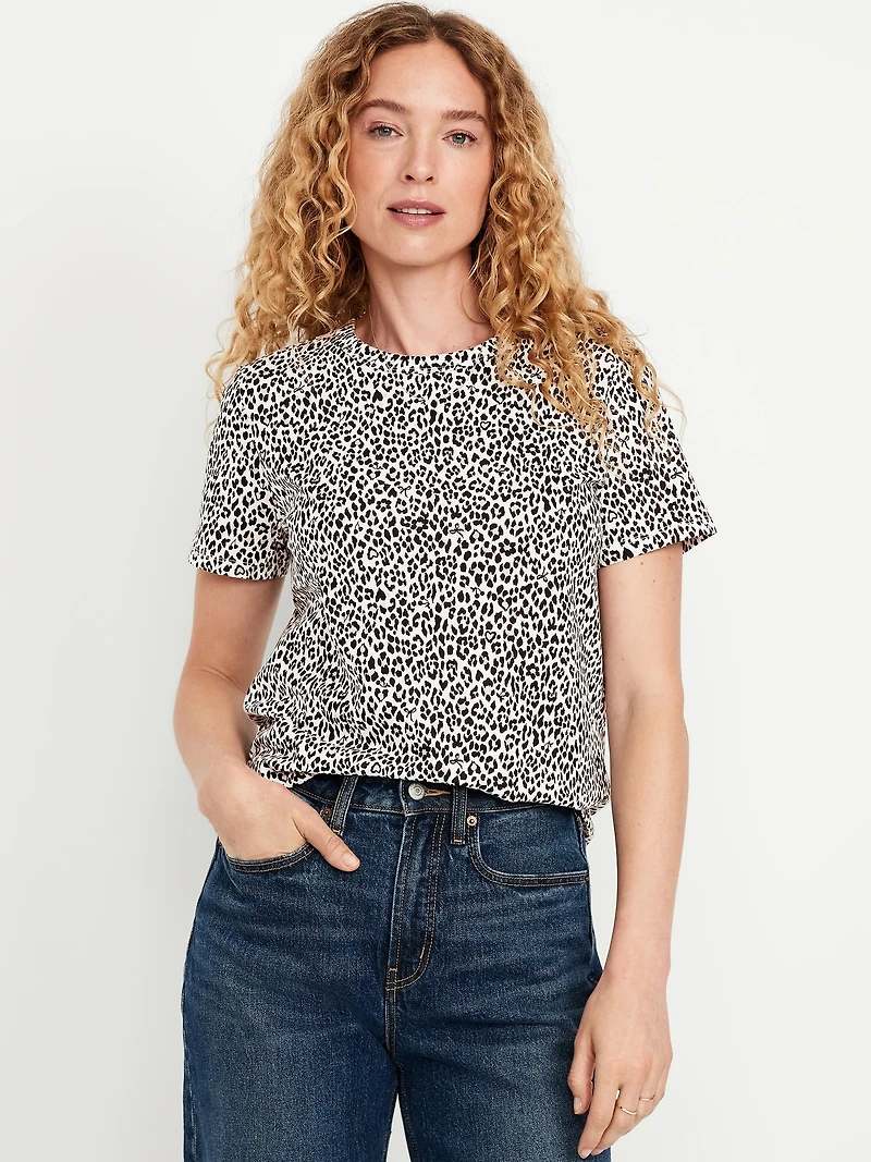 EveryWear Crew-Neck Printed T-Shirt