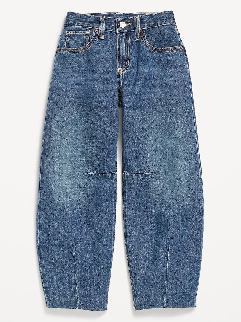 Super Baggy Barrel-Leg Jeans for Girls