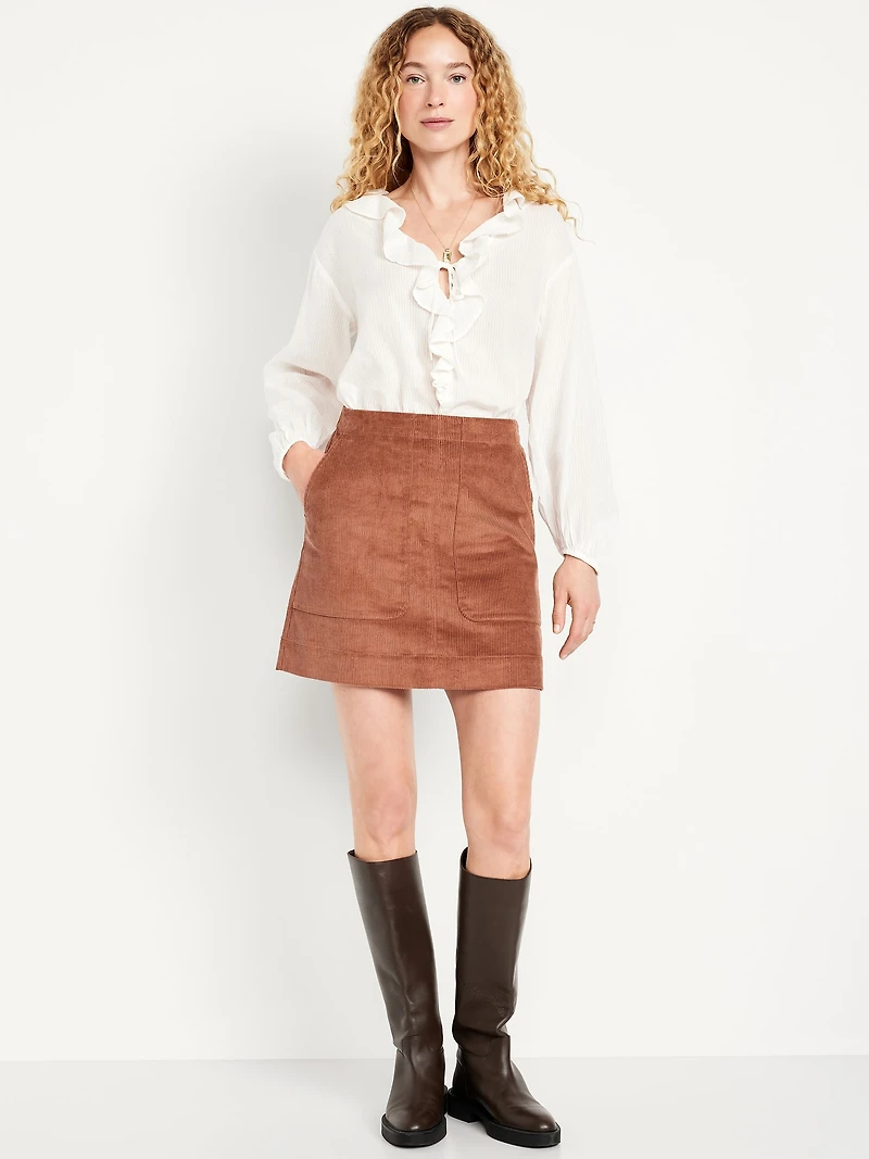 Mini Corduroy Skirt