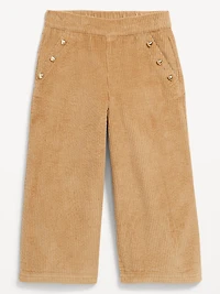Pull-On Wide-Leg Corduroy Pants for Toddler Girls
