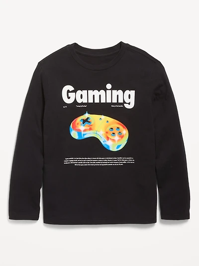 Long-Sleeve Graphic T-Shirt for Boys