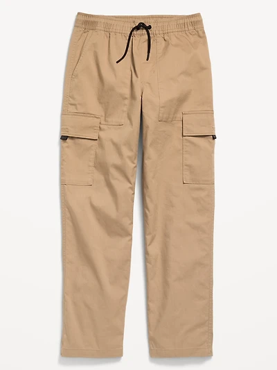 Loose Pull-On Cargo Tech Taper Pants for Boys