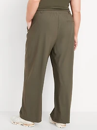 High-Waisted SleekTech Trouser Pants