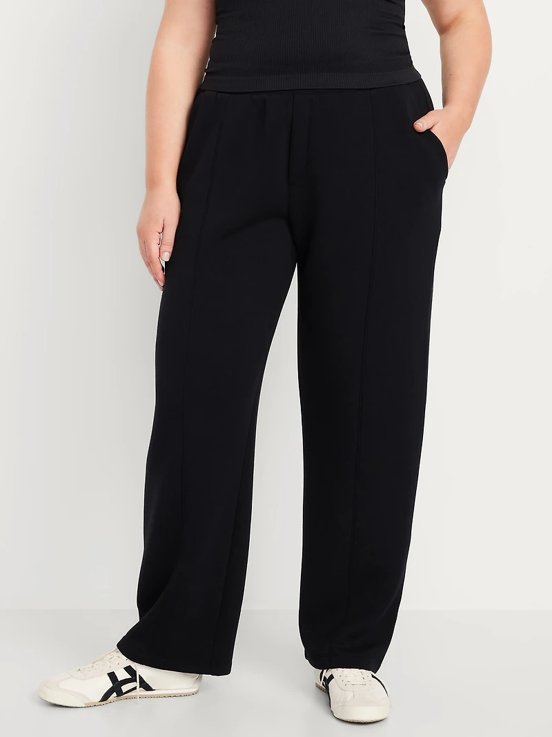 High-Waisted Bounce Fleece Trouser Sweatpants