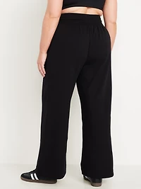 Extra High-Waisted Dynamic Fleece Wide-Leg Sweatpants