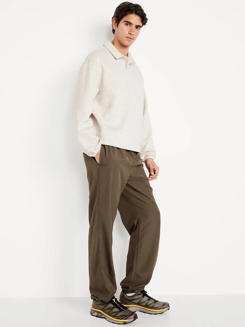 Bounce Fleece Oversized Polo Sweatshirt