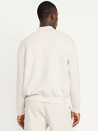 Bounce Fleece Oversized Bomber Jacket