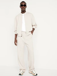 Bounce Fleece Oversized Bomber Jacket