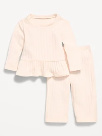 Cozy Long-Sleeve Sweater and Pants Set for Baby