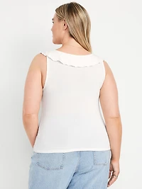 Sleeveless Ruffle Top