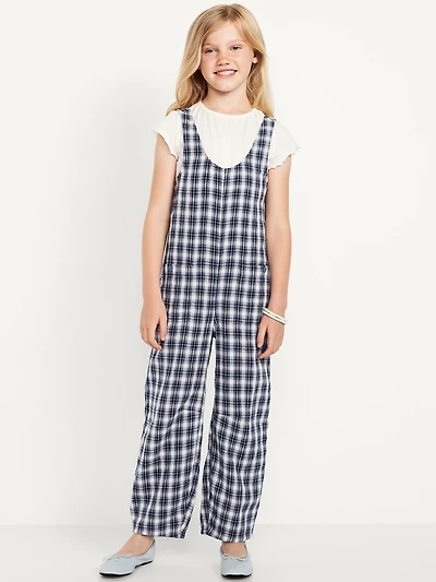 Short-Sleeve T-Shirt and Jumpsuit Set for Girls