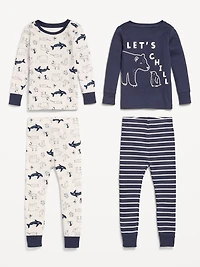 Snug-Fit Graphic Pajama 4-Piece for Toddler & Baby