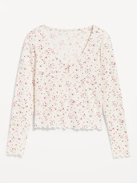 Cozy Ribbed Pajama Top