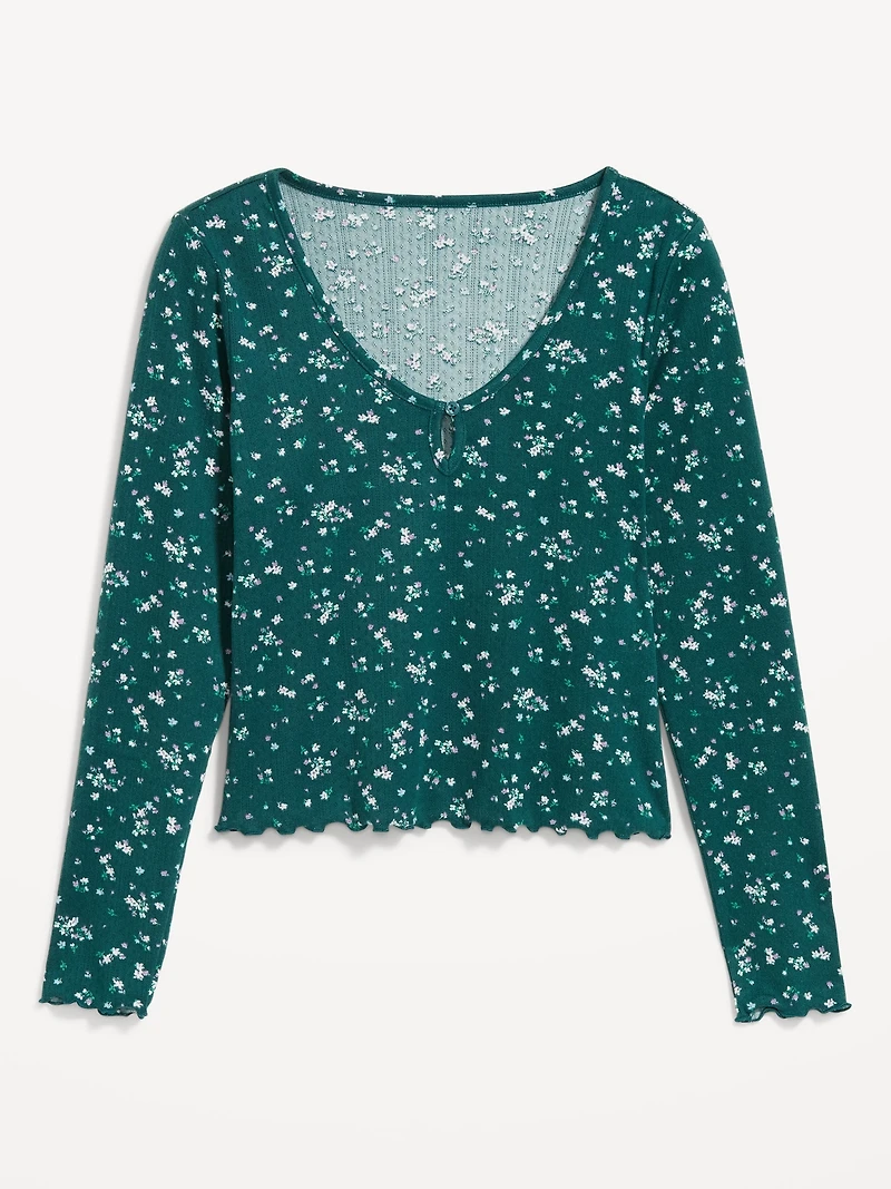Cozy Ribbed Pajama Top