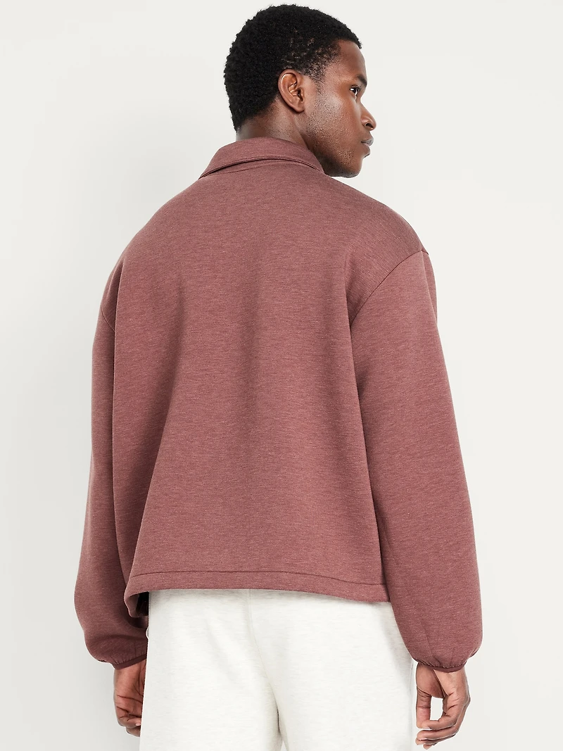 Bounce Fleece Oversized Polo Sweatshirt