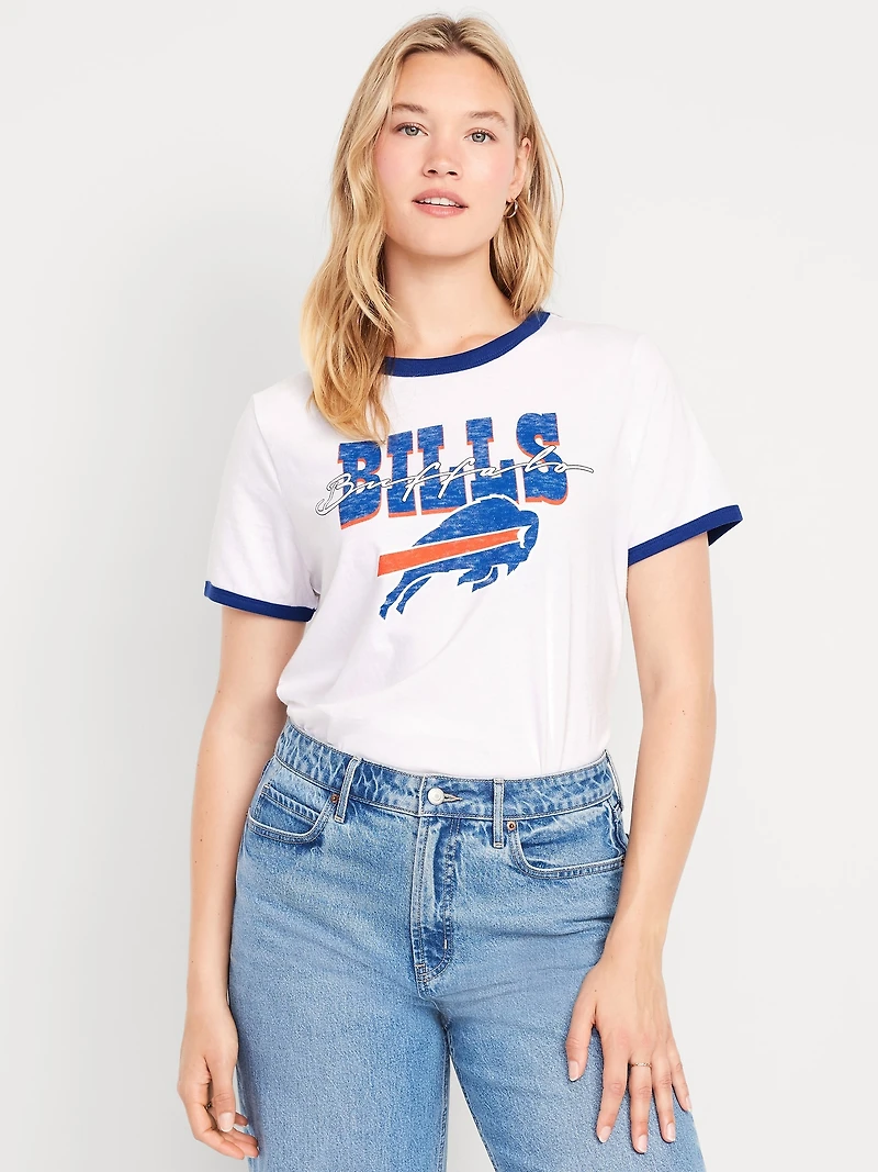Buffalo Bills EveryWear Crew-Neck Ringer T-Shirt