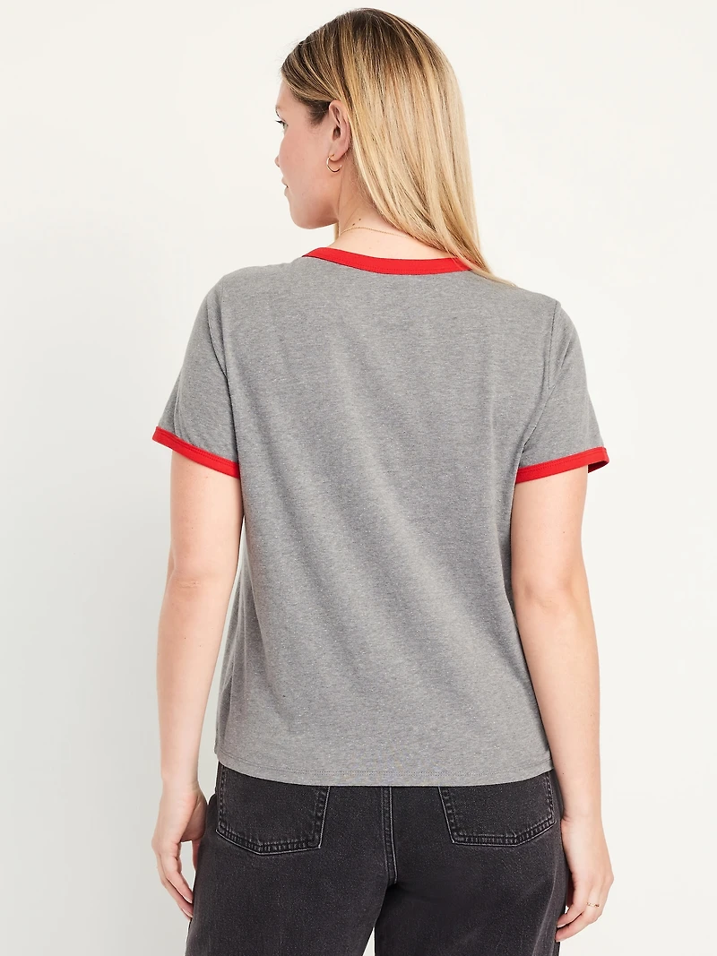 Kansas City Chiefs EveryWear Crew-Neck Ringer T-Shirt