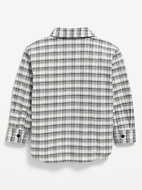 Plaid Flannel Pocket Shirt for Toddler Boys