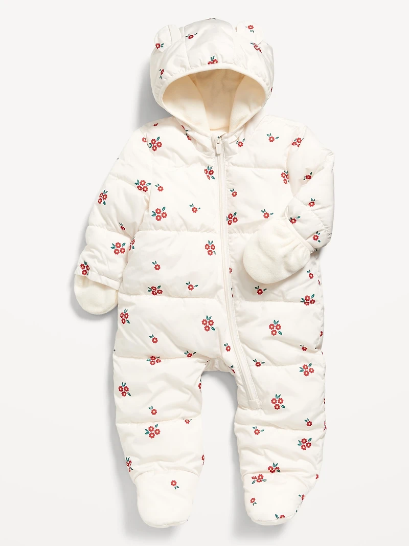 Unisex Water-Resistant Frost Free Puffer Snowsuit for Baby