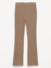 High-Waisted Cozy Waffle Flare Pants