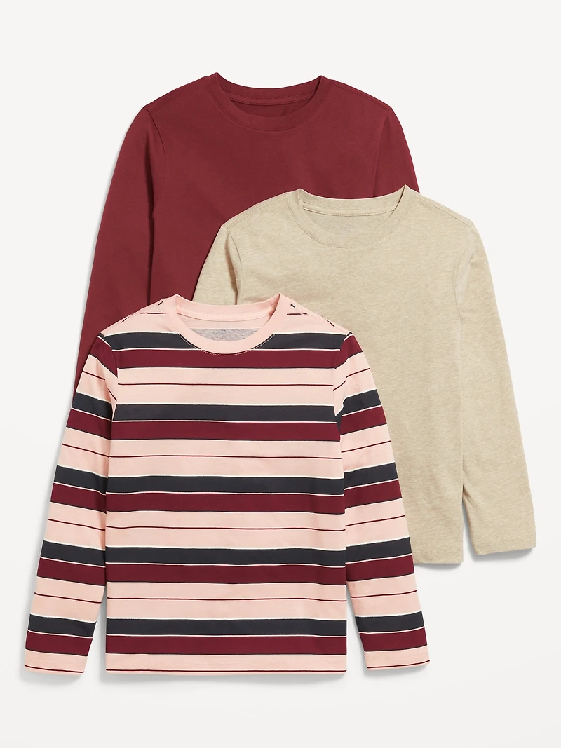 Softest Long-Sleeve T-Shirt 3-Pack for Boys
