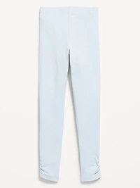 High-Waisted Side Ruched Leggings for Girls