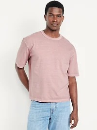 Garment-Dyed Cropped T-Shirt