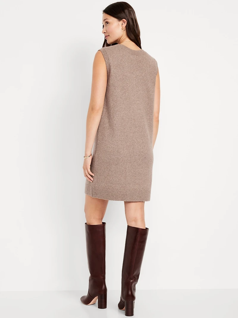 SoSoft Sleeveless Mini Sweater Dress